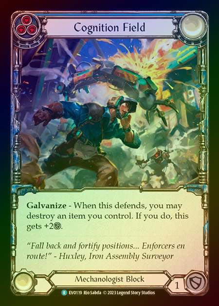 【RF】[Mechanologist] Cognition Field (blue) [EVO119-R] Rainbow Foil
