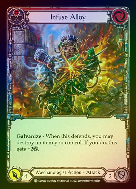 【RF】[Mechanologist] Infuse Alloy (red) [EVO120-C] Rainbow Foil