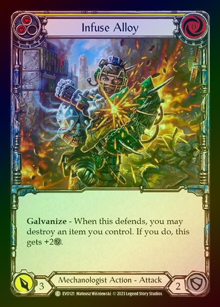 【RF】[Mechanologist] Infuse Alloy (yellow) [EVO121-C] Rainbow Foil
