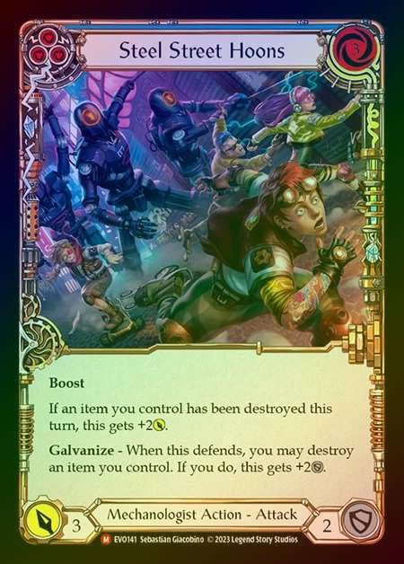 【RF】[Mechanologist] Steel Street Hoons [EVO141-M] Rainbow Foil