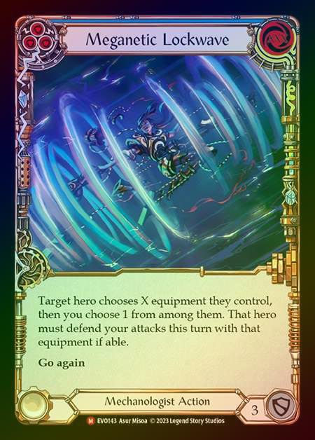 【RF】[Mechanologist] Meganetic Lockwave [EVO143-M] Rainbow Foil