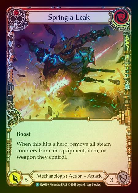 【RF】[Mechanologist] Spring a Leak (red) [EVO150-R] Rainbow Foil