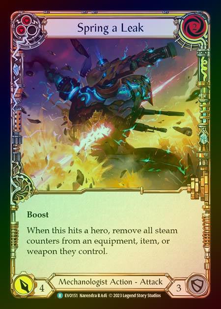 【RF】[Mechanologist] Spring a Leak (yellow) [EVO151-R] Rainbow Foil