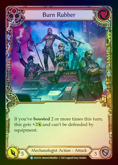 【RF】[Mechanologist] Burn Rubber [EVO154-R] Rainbow Foil