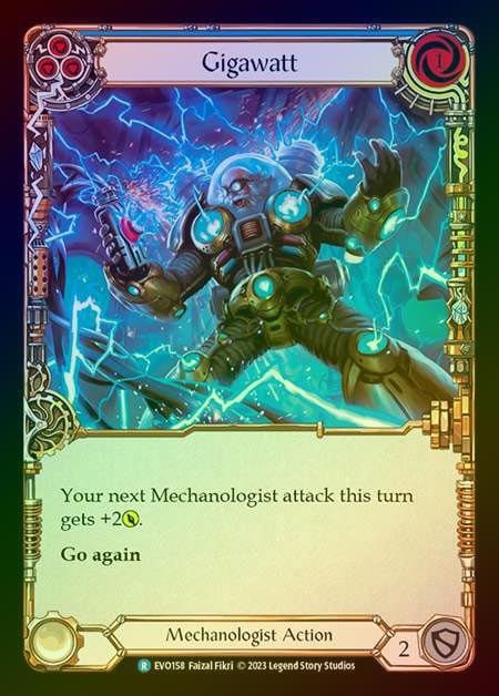 【RF】[Mechanologist] Gigawatt (blue) [EVO158-R] Rainbow Foil
