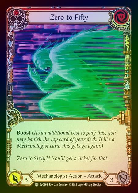 【RF】[Mechanologist] Zero to Fifty (red) [EVO162-C] Rainbow Foil