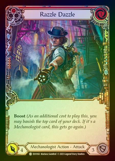【RF】[Mechanologist] Razzle Dazzle (red) [EVO165-C] Rainbow Foil