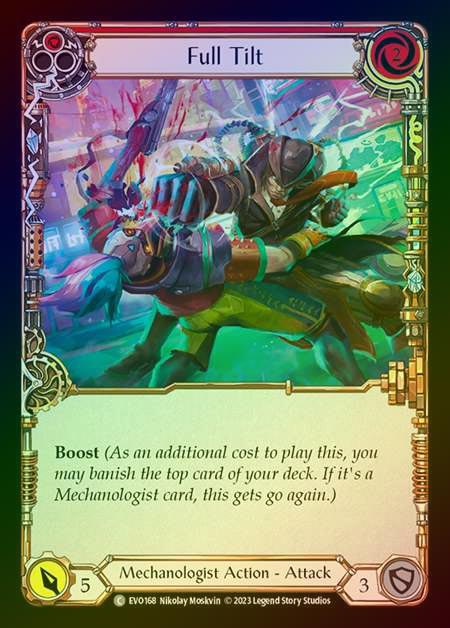 【RF】[Mechanologist] Full Tilt (red) [EVO168-C] Rainbow Foil