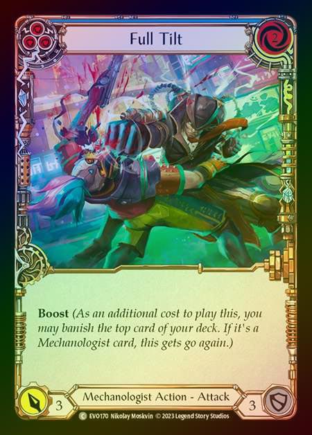 【RF】[Mechanologist] Full Tilt (blue) [EVO170-C] Rainbow Foil