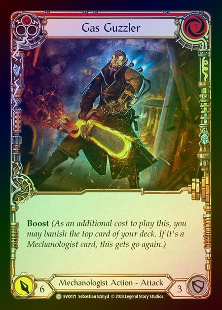 【RF】[Mechanologist] Gas Guzzler (red) [EVO171-C] Rainbow Foil
