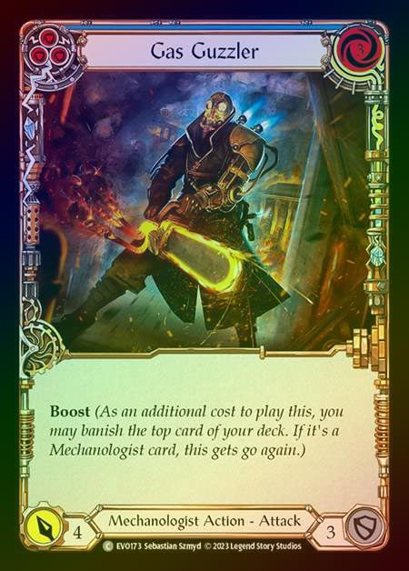 【RF】[Mechanologist] Gas Guzzler (blue) [EVO173-C] Rainbow Foil