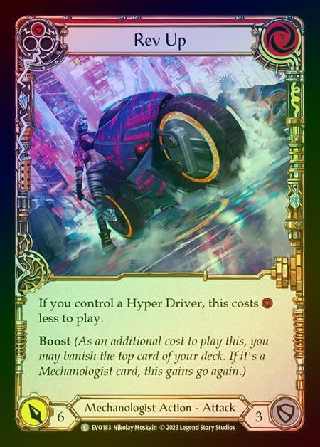 【RF】[Mechanologist] Rev Up (red) [EVO183-C] Rainbow Foil
