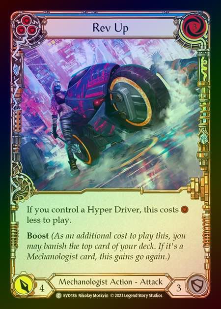 【RF】[Mechanologist] Rev Up (blue) [EVO185-C] Rainbow Foil