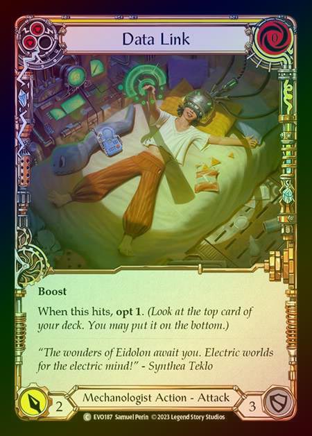 【RF】[Mechanologist] Data Link (yellow) [EVO187-C] Rainbow Foil