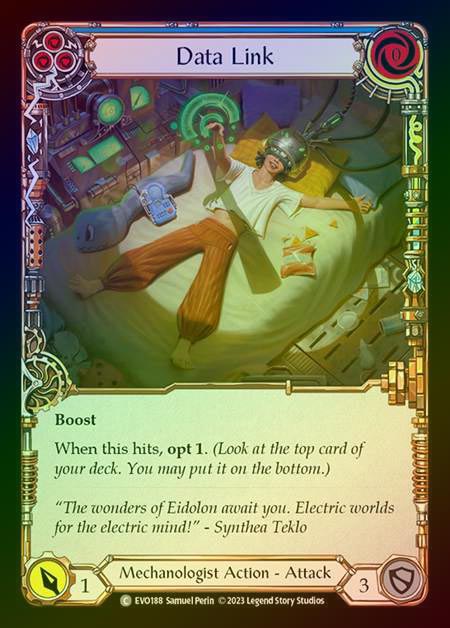 【RF】[Mechanologist] Data Link (blue) [EVO188-C] Rainbow Foil