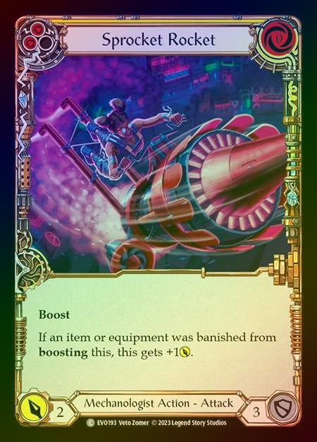 【RF】[Mechanologist] Sprocket Rocket (yellow) [EVO193-C] Rainbow Foil