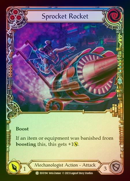 【RF】[Mechanologist] Sprocket Rocket (blue) [EVO194-C] Rainbow Foil