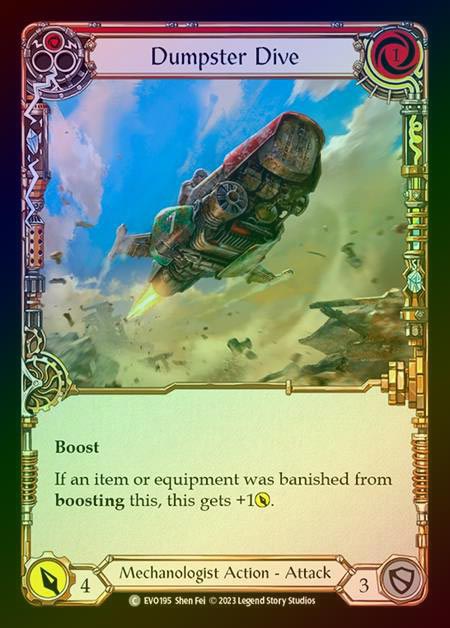 【RF】[Mechanologist] Dumpster Dive (red) [EVO195-C] Rainbow Foil
