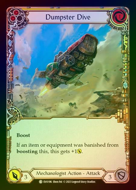 【RF】[Mechanologist] Dumpster Dive (yellow) [EVO196-C] Rainbow Foil