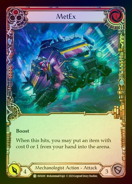 【RF】[Mechanologist] MetEx (red) [EVO201-C] Rainbow Foil