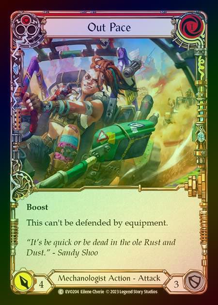 【RF】[Mechanologist] Out Pace (red) [EVO204-C] Rainbow Foil