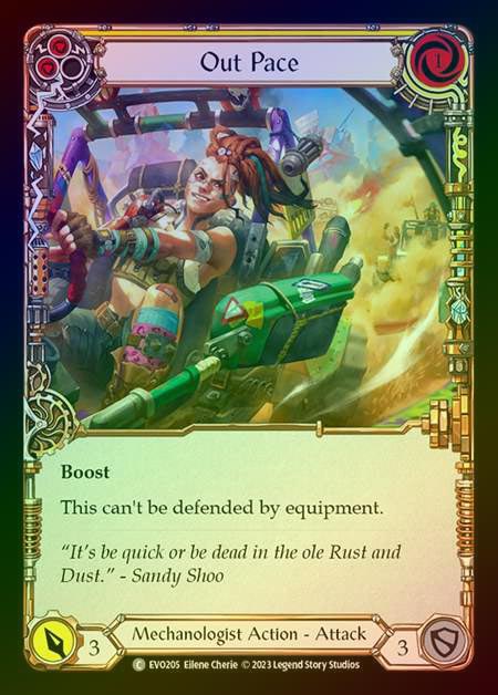 【RF】[Mechanologist] Out Pace (yellow) [EVO205-C] Rainbow Foil