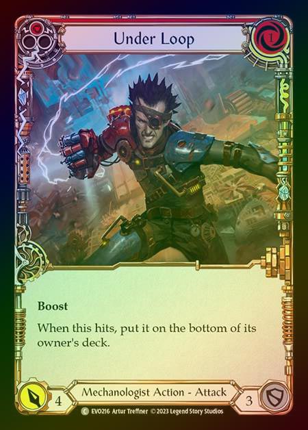 【RF】[Mechanologist] Under Loop (red) [EVO216-C] Rainbow Foil