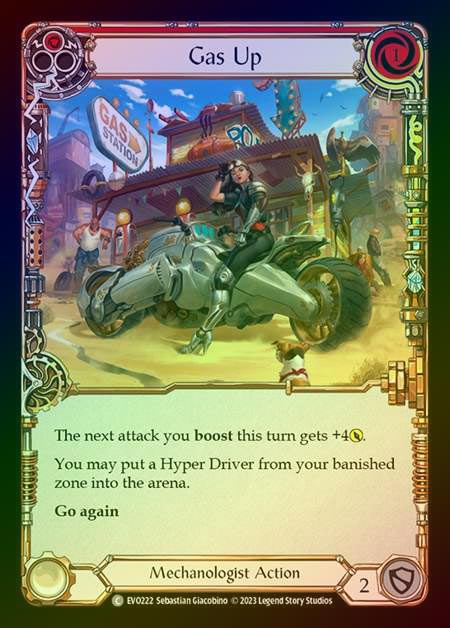 【RF】[Mechanologist] Gas Up (red) [EVO222-C] Rainbow Foil
