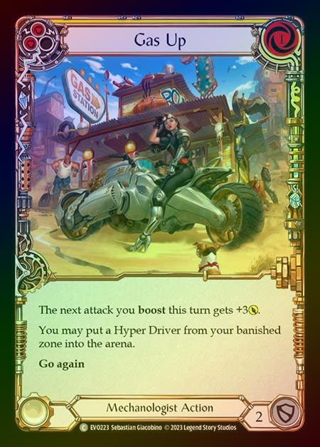 【RF】[Mechanologist] Gas Up (yellow) [EVO223-C] Rainbow Foil