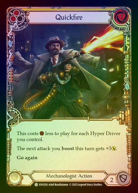 【RF】[Mechanologist] Quickfire (yellow) [EVO226-C] Rainbow Foil