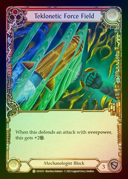 【RF】[Mechanologist] Teklonetic Force Field (red) [EVO231-C] Rainbow Foil