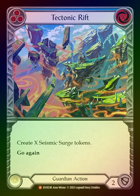 【RF】[Guardian] Tectonic Rift [EVO238-M] Rainbow Foil