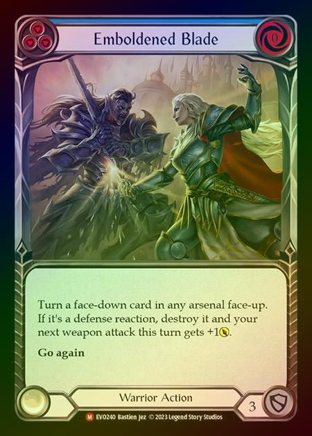 【RF】[Warrior] Emboldened Blade [EVO240-M] Rainbow Foil