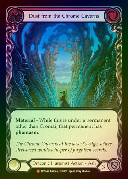 【RF】[Draconic Illusionist] Dust from the Chrome Caverns [EVO246-M] Rainbow Foil