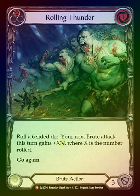 【RF】[Brute] Rolling Thunder [EVR004-M] Rainbow Foil