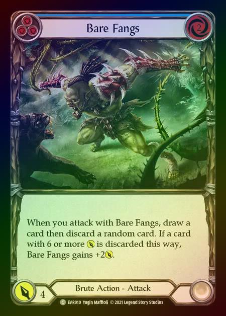 【RF】[Brute] Bare Fangs [EVR010-C] (blue) Rainbow Foil