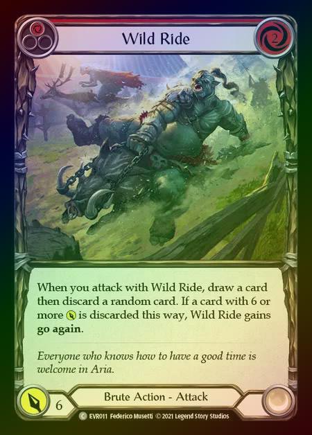 【RF】[Brute] Wild Ride [EVR011-C] (red) Rainbow Foil