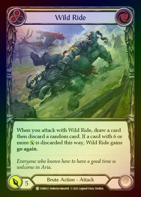 【RF】[Brute] Wild Ride [EVR012-C] (yellow) Rainbow Foil