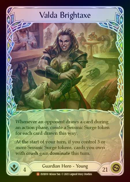 【RF】[Guardian] Valda Brightaxe [EVR019-M] Rainbow Foil