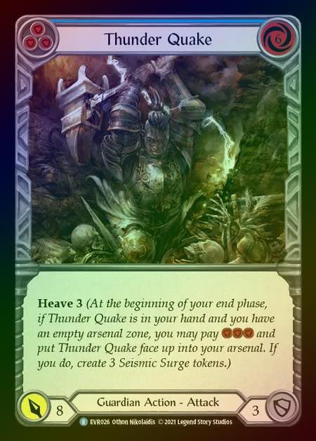 【RF】[Guardian] Thunder Quake [EVR026-R] (blue) Rainbow Foil
