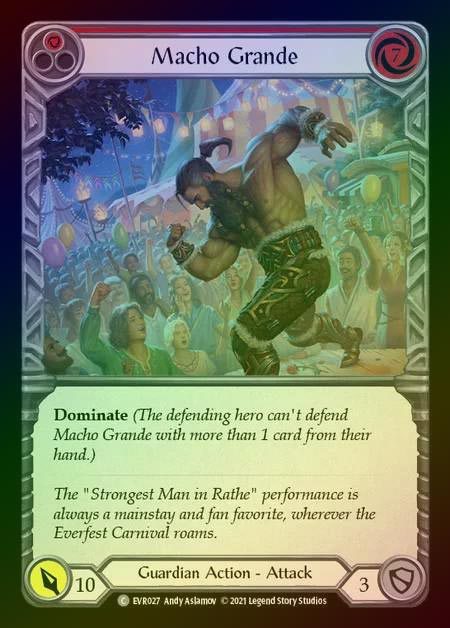 【RF】[Guardian] Macho Grande [EVR027-C] (red) Rainbow Foil