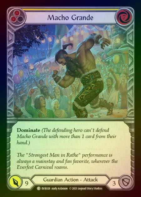【RF】[Guardian] Macho Grande [EVR028-C] (yellow) Rainbow Foil