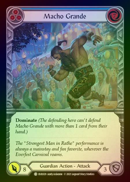 【RF】[Guardian] Macho Grande [EVR029-C] (blue) Rainbow Foil