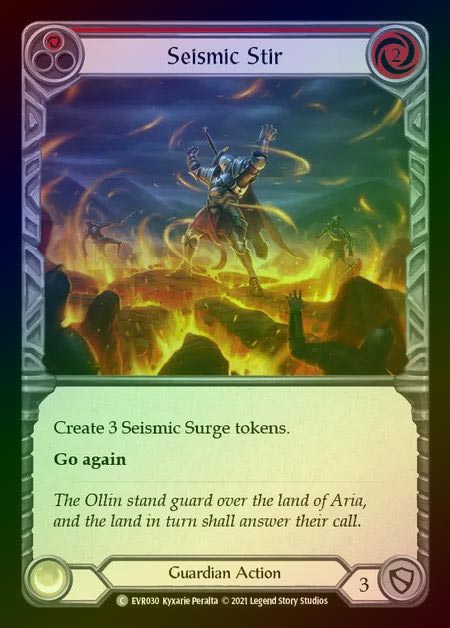 【RF】[Guardian] Seismic Stir [EVR030-C] (red) Rainbow Foil