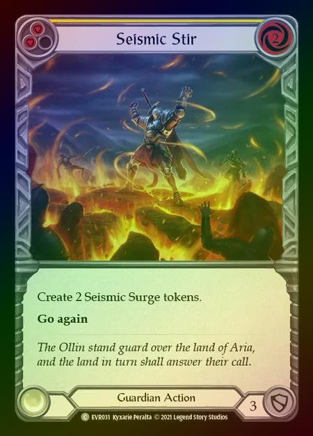 【RF】[Guardian] Seismic Stir [EVR031-C] (yellow) Rainbow Foil