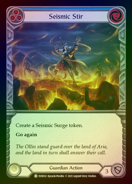 【RF】[Guardian] Seismic Stir [EVR032-C] (blue) Rainbow Foil