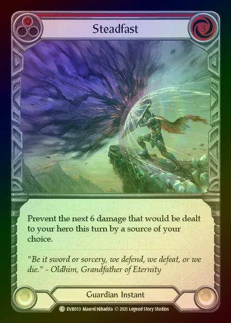 【RF】[Guardian] Steadfast [EVR033-C] (red) Rainbow Foil