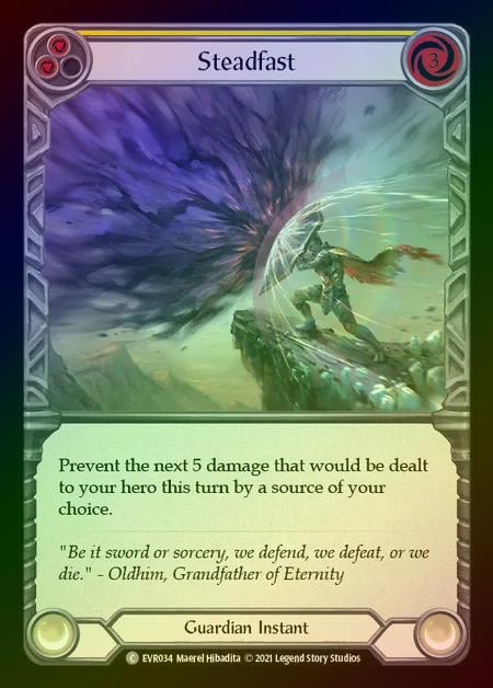 【RF】[Guardian] Steadfast [EVR034-C] (yellow) Rainbow Foil