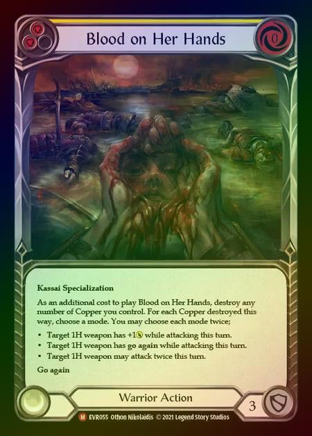 【RF】[Warrior] Blood on Her Hands [EVR055-M] Rainbow Foil
