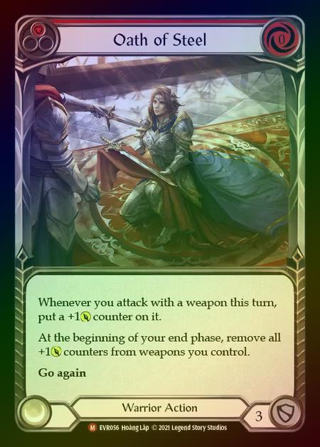 【RF】[Warrior] Oath of Steel [EVR056-M] Rainbow Foil